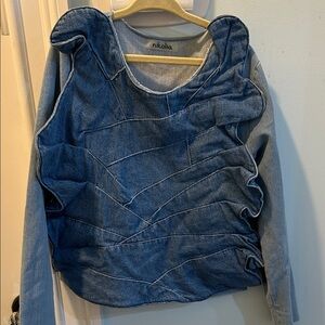 Blue Girls Denim Nikolia Top 6-7Y